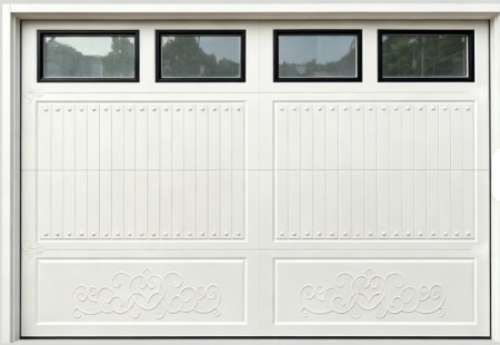 Custom Carved Aluminum Art Sectional Garage Door, Automatic Overhead Garage Door for Villa Residenti 2