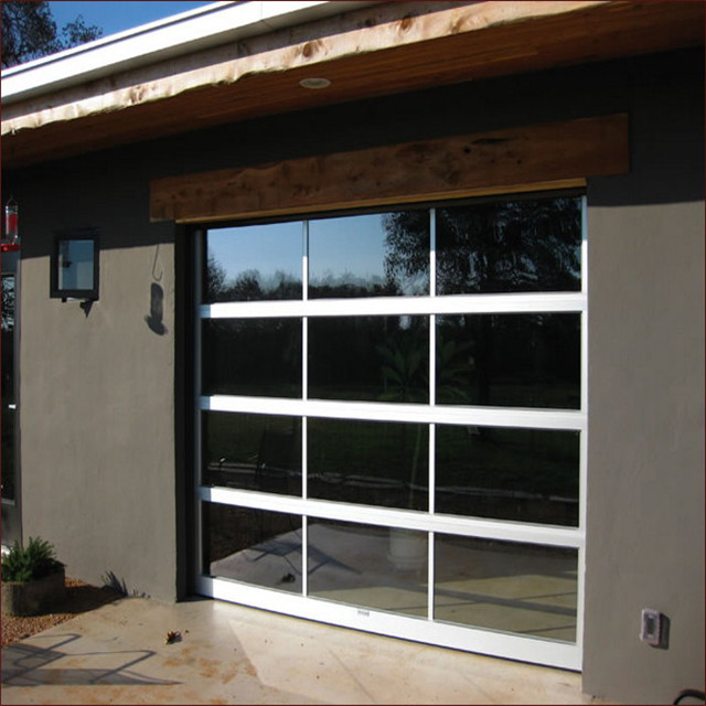 Full View Tempered Glass Garage Door, Insulated Aluminum Glass Garage Door