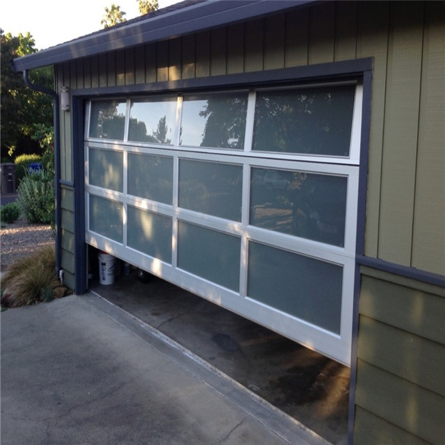 Full View Tempered Glass Garage Door, Can Glass Garage Doors Be Insulated