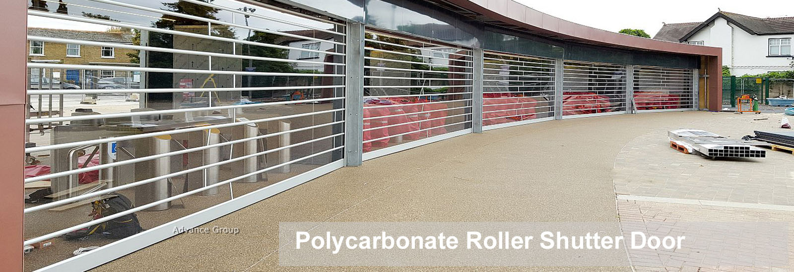 polycarbonate transparent roller shutter door