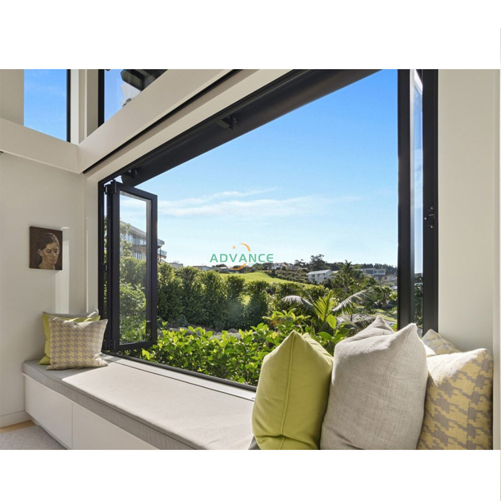 Premium Aluminum Folding Windows with German Kerssenberg Hardware