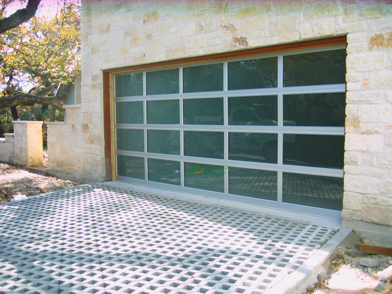 Aluminum Framed&Tempered Glass Overhead Garage Door for Villa & Commercial Use