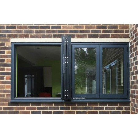 Premium Aluminum Folding Windows with German Kerssenberg Hardware 3