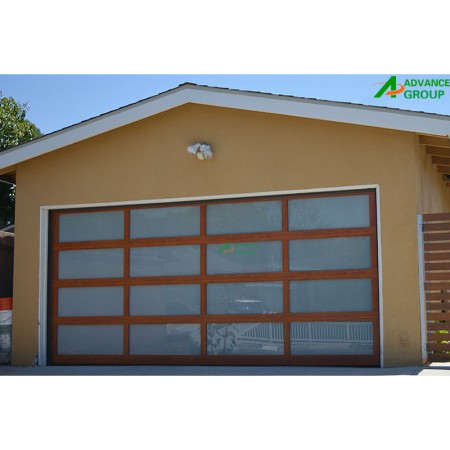 Aluminum Framed&Tempered Glass Overhead Garage Door for Villa & Commercial Use 5