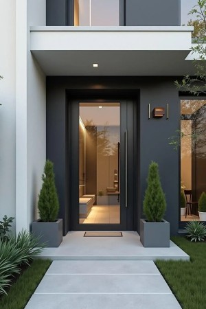 Glass Povot Entrance Door 8