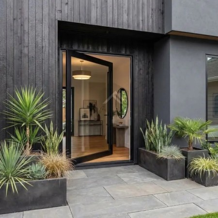 Glass Povot Entrance Door 6