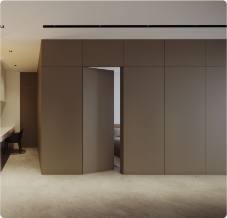 Invisible Frameless Room Doors 5